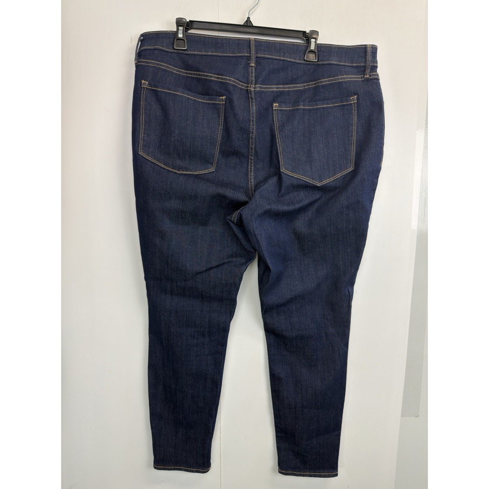 Old Navy High Rise Super Skinny Jeans Women's size 18 Dark Blue Stretch Denim - Picture 4 of 6